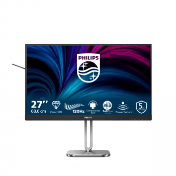 Philips 4000 serijos 27B2N4500/00 monitorius 68.6 cm (27 colių) 2560 x 1440 pikselių Quad HD LCD pilkas