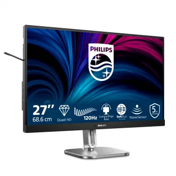 Philips 4000 serijos 27B2N4500/00 monitorius 68.6 cm (27 colių) 2560 x 1440 pikselių Quad HD LCD pilkas