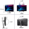 Philips 4000 serijos 27B2N4500/00 monitorius 68.6 cm (27 colių) 2560 x 1440 pikselių Quad HD LCD pilkas