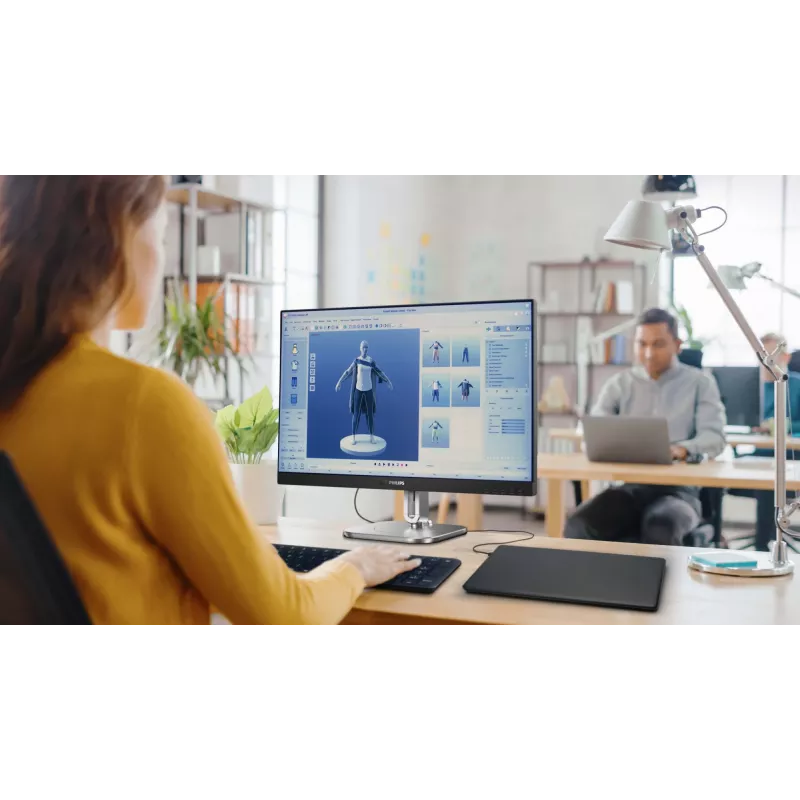 Philips 4000 serijos 27B2N4500/00 monitorius 68.6 cm (27 colių) 2560 x 1440 pikselių Quad HD LCD pilkas
