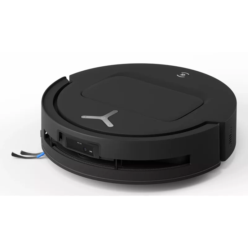 Robotinis dulkių siurblys Ecovacs Deebot T80 Omni — be maišelio 3 l dulkėms, 0,11 l vandeniui, 6400 mAh, 297 min veikimo laikas, juodas