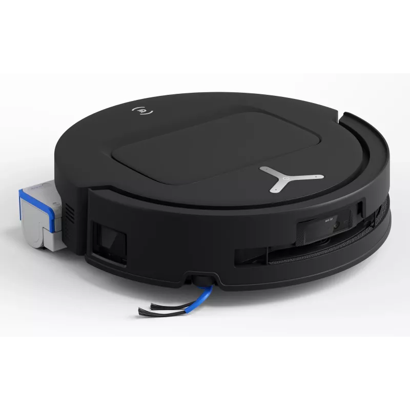 Robotinis dulkių siurblys Ecovacs Deebot T80 Omni — be maišelio 3 l dulkėms, 0,11 l vandeniui, 6400 mAh, 297 min veikimo laikas, juodas