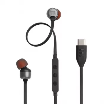 JBL Tune 310C ausinės laidinės į ausį skambučiams/muzikai USB Type-C juodos