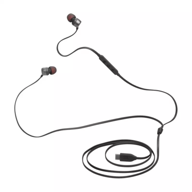 JBL Tune 310C ausinės laidinės į ausį skambučiams/muzikai USB Type-C juodos