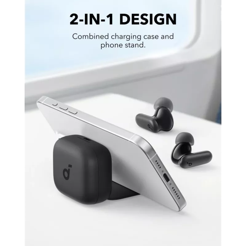 Ausinės ANKER Soundcore P30i – juodos, triukšmo slopinimas, Bluetooth 5.4