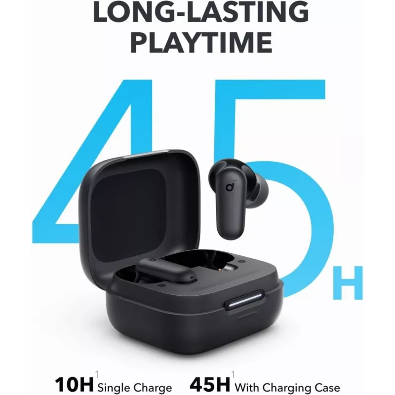Ausinės ANKER Soundcore P30i – juodos, triukšmo slopinimas, Bluetooth 5.4