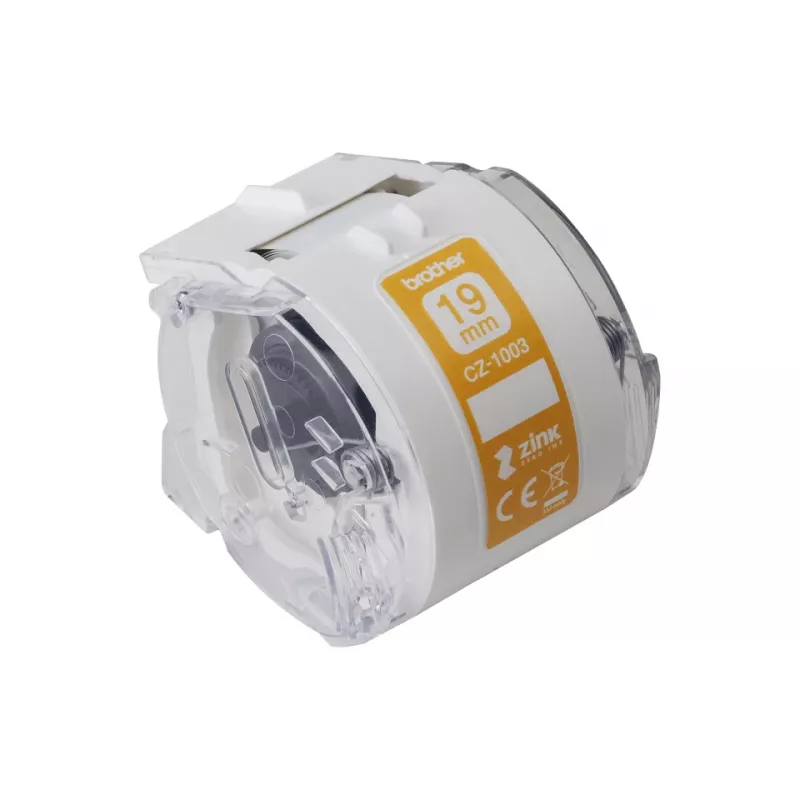 Brother CZ-1003 nuolatinė etikečių juosta, balta, 1,9 cm x 5 m