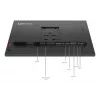 Lenovo ThinkVision P24Q-40 Monitor, 60,5 cm (23,8 colio), 2560 x 1440 pikseliai, Quad HD, LCD, 6 ms, Juoda
