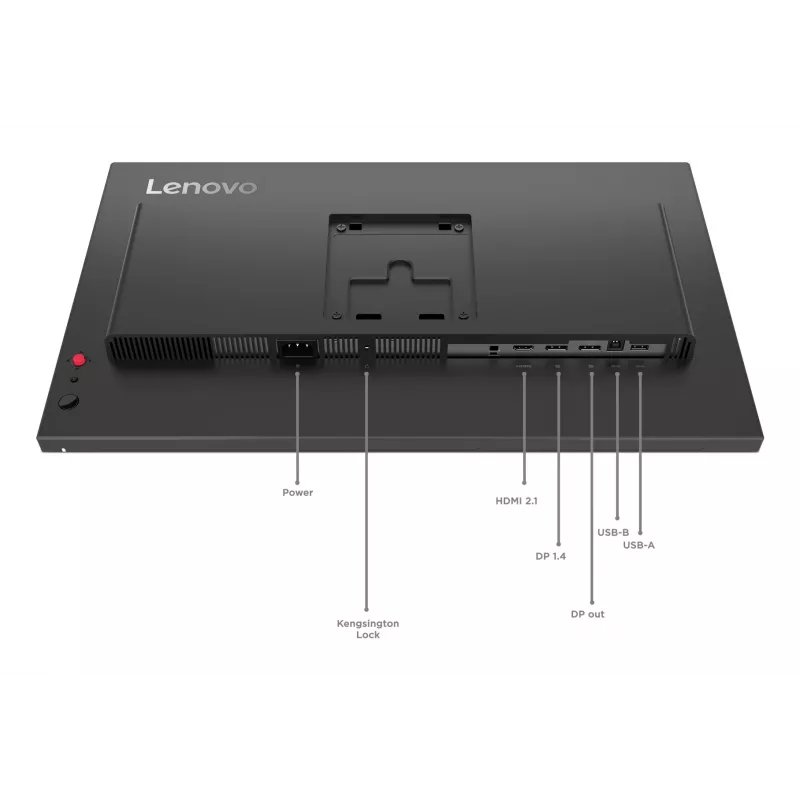 Lenovo ThinkVision P24Q-40 Monitor, 60,5 cm (23,8 colio), 2560 x 1440 pikseliai, Quad HD, LCD, 6 ms, Juoda
