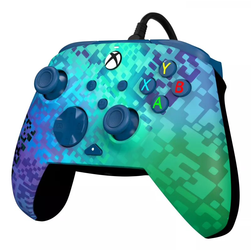 PDP Rematch Advanced juodas, žalias USB žaidimų pultas analoginis / skaitmeninis PC, Xbox One, Xbox Series S, Xbox Series X
