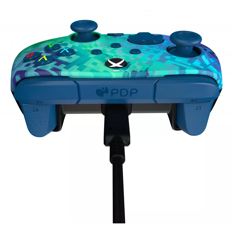 PDP Rematch Advanced juodas, žalias USB žaidimų pultas analoginis / skaitmeninis PC, Xbox One, Xbox Series S, Xbox Series X