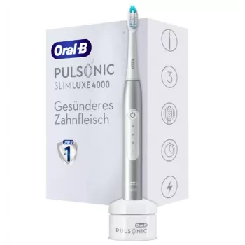 Oral-B Pulsonic Slim Luxe 4000 suaugusiųjų soninis dantų šepetėlis Platinum
