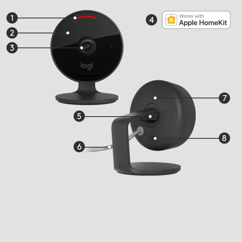IP apsaugos kamera Logitech Circle View Camera HD 1080
