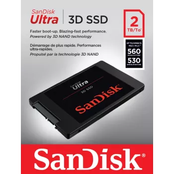 WESTERN DIGITAL SSD - SanDisk Ultra 3D - 2TB - SATA 6Gb/s - 2,5 colio
