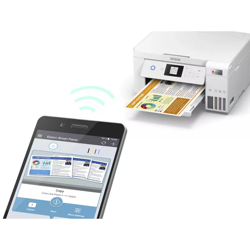 Epson EcoTank ET-2856 rašalinis daugiafunkcis įrenginys A4, 5760 x 1440 DPI, 33 ppm, Wi-Fi