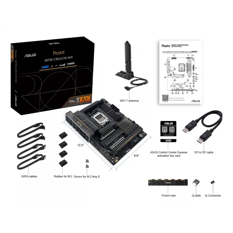ASUS ProArt X870E-CREATOR WIFI pagrindinė plokštė AMD X870E Socket AM5 ATX