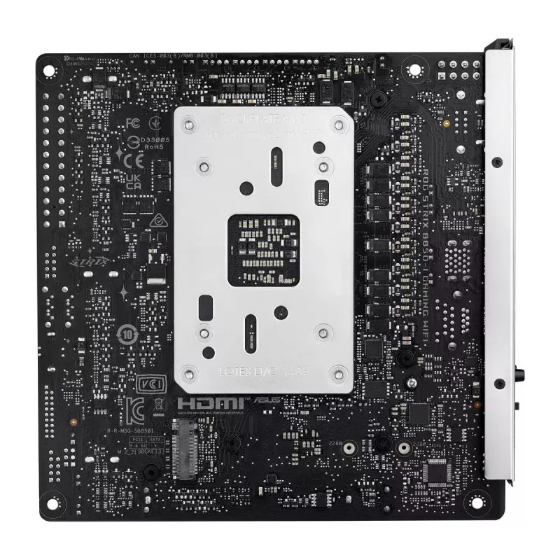 Motininė plokštė ASUS ROG STRIX B850-I GAMING WIFI, AMD B850, Socket AM5, mini ITX, 2x DDR5, Wi-Fi 7, 2.5Gb LAN