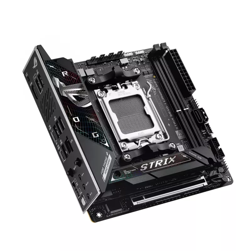 Motininė plokštė ASUS ROG STRIX B850-I GAMING WIFI, AMD B850, Socket AM5, mini ITX, 2x DDR5, Wi-Fi 7, 2.5Gb LAN