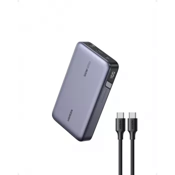 Ugreen 25188 nešiojamas akumuliatorius 20000 mAh Pilka