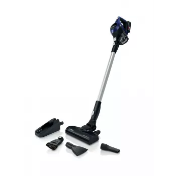 Bosch Serie 6 BBS611MAT 2-in-1 lazdelinis dulkių siurblys, sausas valymas, be maišelio, 0,3 l, mėlynas, 2,5 Ah