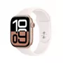 APPLE Watch Series 10 GPS 46 mm rožinio aukso aliuminio korpusas su šviesiai rožiniu sportiniu dirželiu – M/L