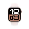 APPLE Watch Series 10 GPS 46 mm rožinio aukso aliuminio korpusas su šviesiai rožiniu sportiniu dirželiu – M/L