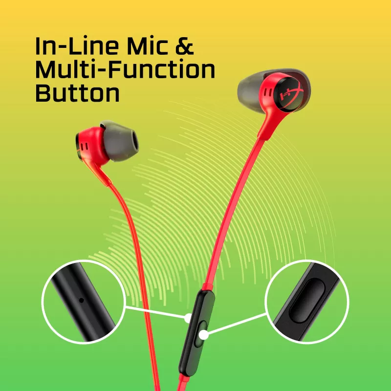 HyperX Cloud Earbuds II juodi
