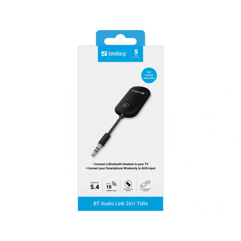 Sandberg Bluetooth Audio Link 2in1 TxRx – belaidis garso adapteris