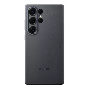 Samsung Kindsuit Faux Leather Dėklas Samsung Galaxy S25 Ultra, Juodas