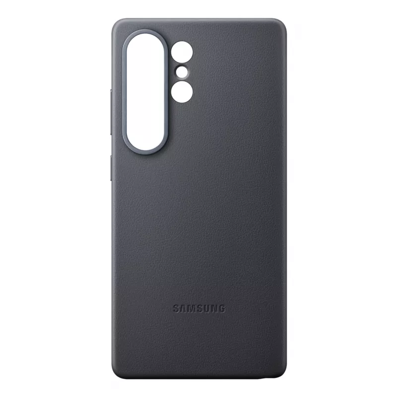 Samsung Kindsuit Faux Leather Dėklas Samsung Galaxy S25 Ultra, Juodas