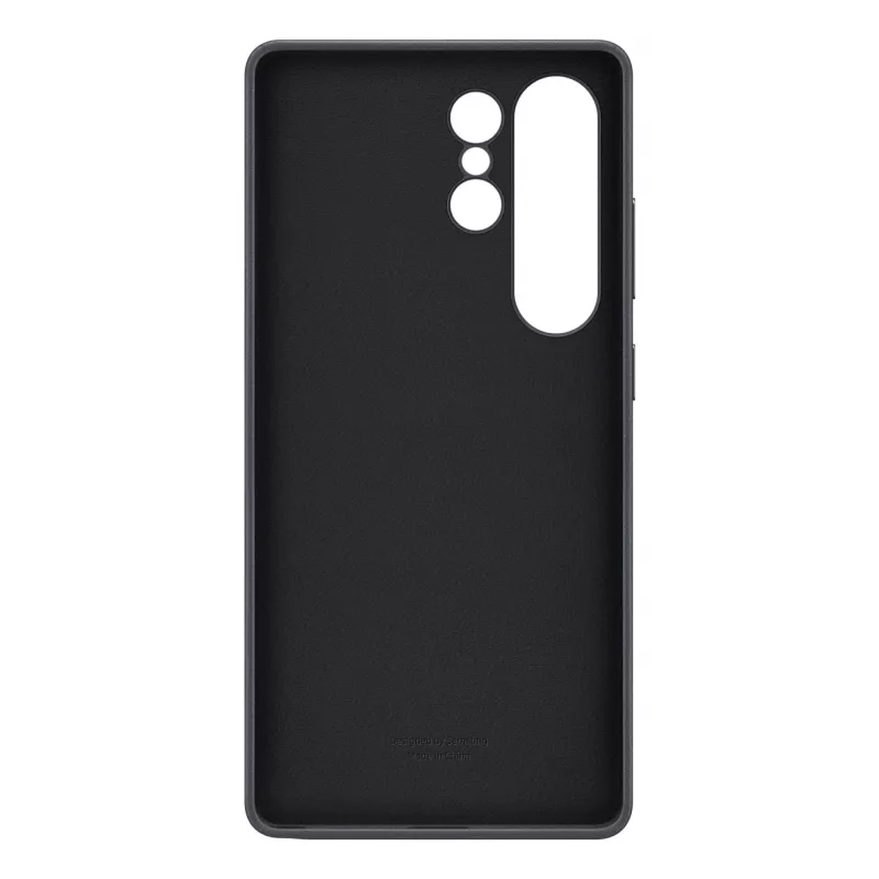 Samsung Kindsuit Faux Leather Dėklas Samsung Galaxy S25 Ultra, Juodas