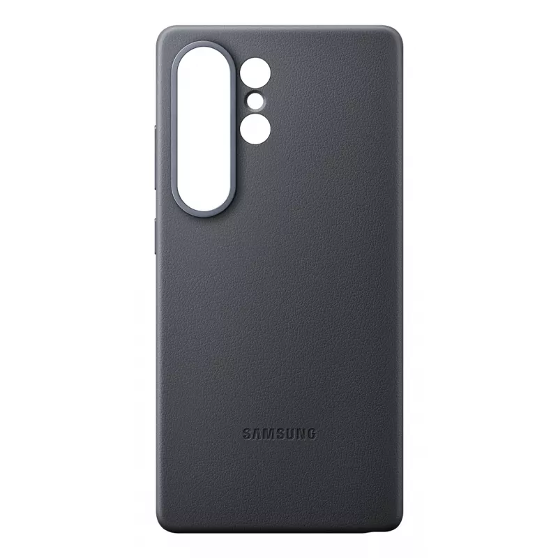 Samsung Kindsuit Faux Leather Dėklas Samsung Galaxy S25 Ultra, Juodas
