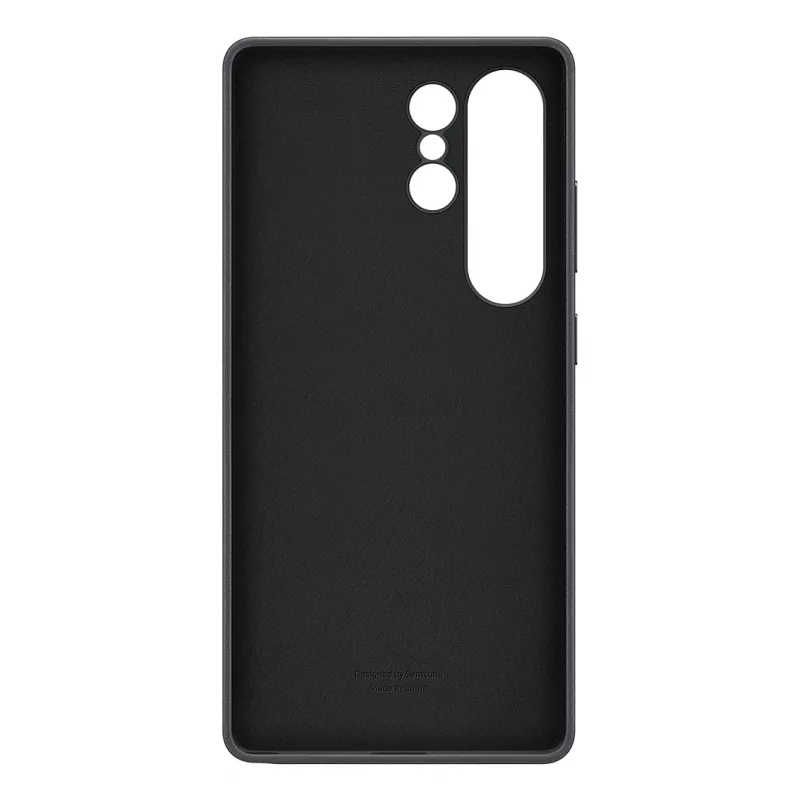 Samsung Kindsuit Faux Leather Dėklas Samsung Galaxy S25 Ultra, Juodas