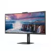 AOC CU34V5CW 86,4 cm (34 colių) WQHD lenktas monitorius su USB-C, MultiView ir Windows Hello kamera