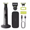 Philips OneBlade Pro 360 QP6652/61 Veidui ir Kūnui, Įmontuotas ekranas, Skalbianas, Akumuliatorius, Chromuotas