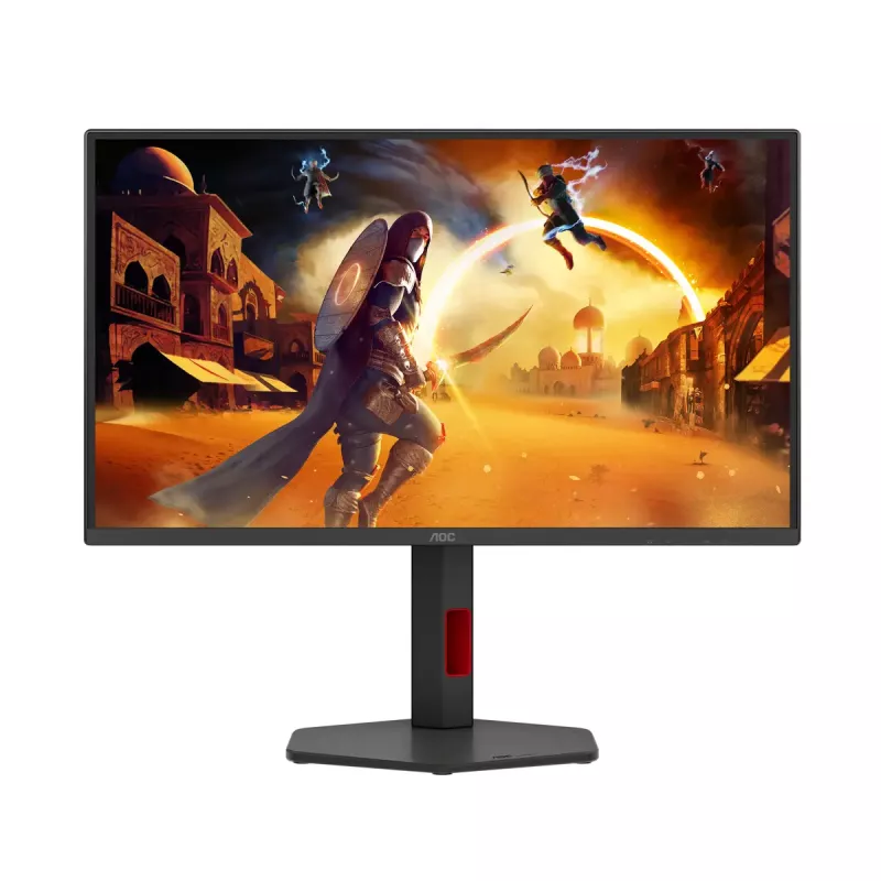 AOC G4 Q25G4SR žaidimų monitorius 62,2 cm (24,5 colio) 2560 x 1440 pikselių Quad HD LED Juodas, Raudonas