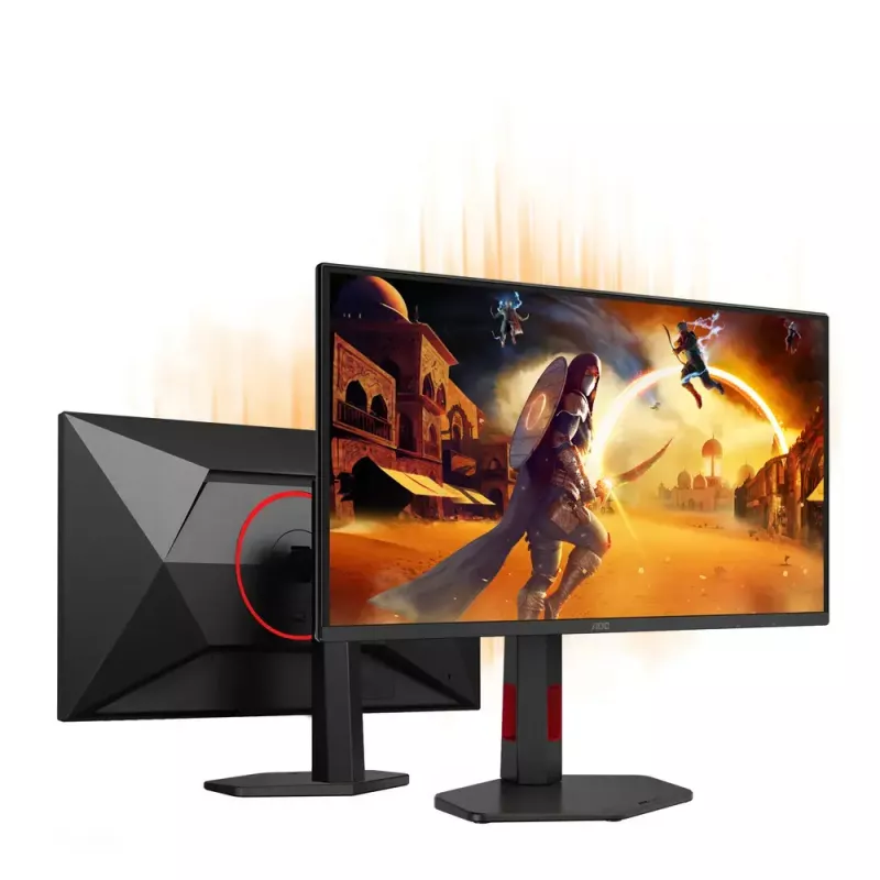 AOC G4 Q25G4SR žaidimų monitorius 62,2 cm (24,5 colio) 2560 x 1440 pikselių Quad HD LED Juodas, Raudonas