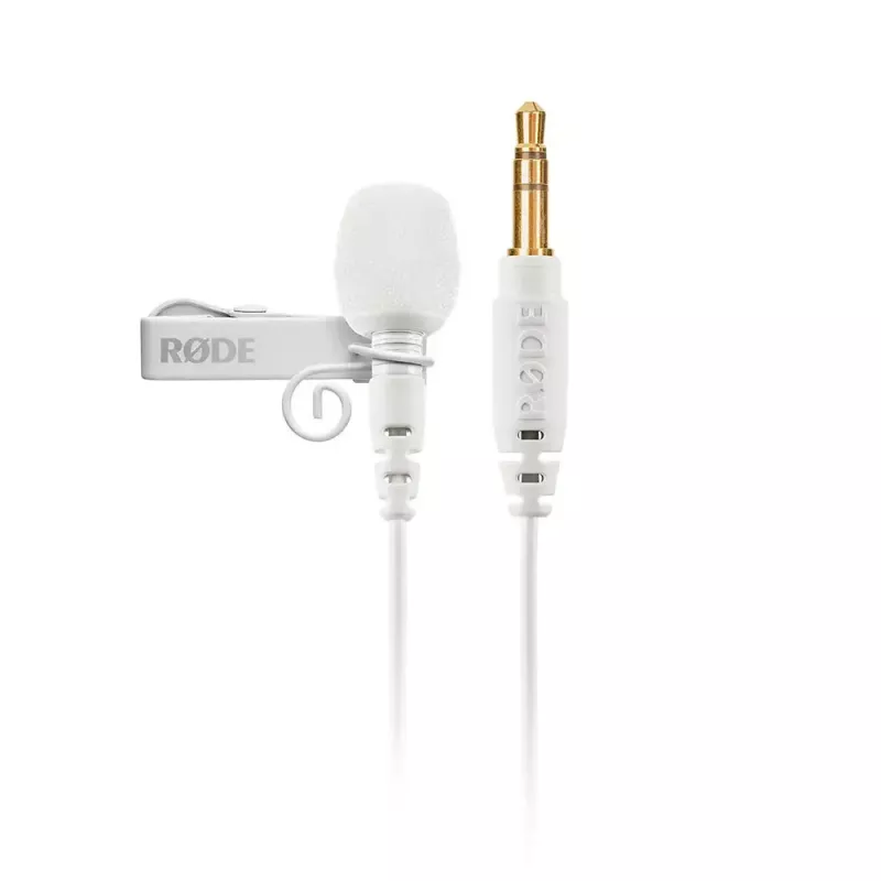 Lavalier mikrofonas RØDE LAVALIER GO – segtukinis, kondensatorinis, omnikryptis, 3,5 mm, 20–20000 Hz, baltas/juodas