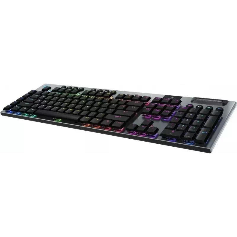 LOGITECH G915 X Lightspeed belaidė žemo profilio žaidimų klaviatūra – juoda – QWERTY US International – lytėjimo
