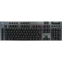LOGITECH G915 X Lightspeed belaidė žemo profilio žaidimų klaviatūra – juoda – QWERTY US International – lytėjimo