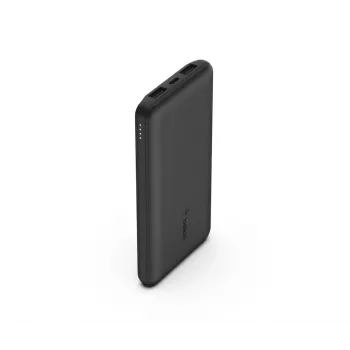 BELKIN BOOST↑CHARGE 10000 mAh nešiojamas powerbankas su USB-C 15W, dviem USB-A, 15cm USB-A į USB-C laidu, juodas