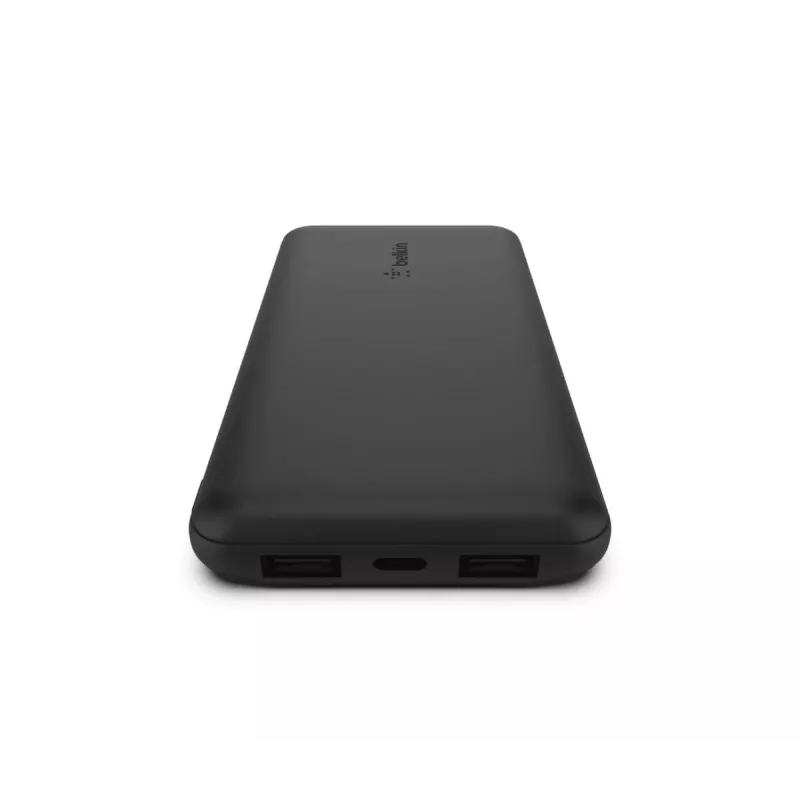 BELKIN BOOST↑CHARGE 10000 mAh nešiojamas powerbankas su USB-C 15W, dviem USB-A, 15cm USB-A į USB-C laidu, juodas