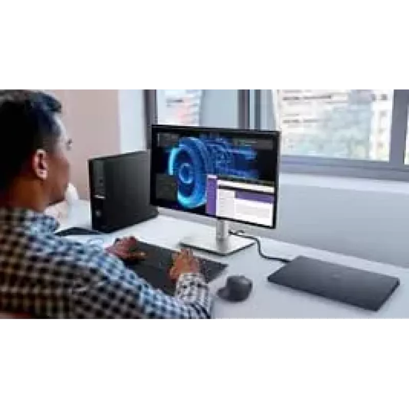 DELL UltraSharp U2424HE monitor kompiuteriui 60,5 cm (23,8 colio) 1920 x 1080 pikselių Full HD LCD juodas, sidabrinis