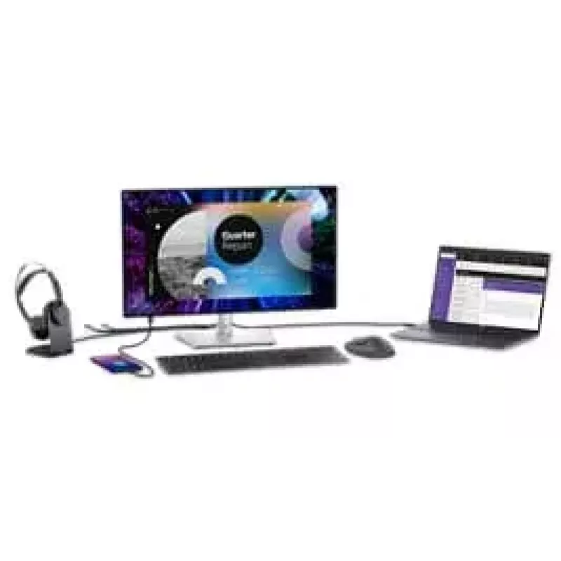 DELL UltraSharp U2424HE monitor kompiuteriui 60,5 cm (23,8 colio) 1920 x 1080 pikselių Full HD LCD juodas, sidabrinis