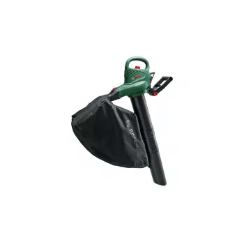 Pūstuvas Bosch Universal GardenTidy 2300 — 2300 W, 576 m³/h, 45 L surinkimo maišas, 185–285 km/h, smulkinimo funkcija
