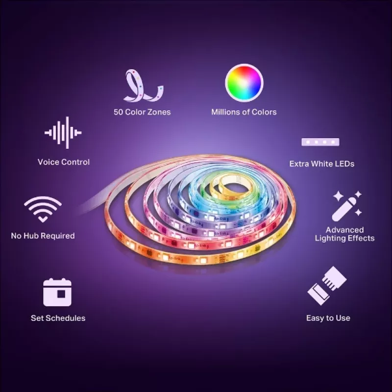 TP-Link Tapo L930-5 išmanioji LED juosta, daugiaspalvė, 5 m, Wi-Fi, Apple HomeKit