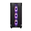 Korpusas CHIEFTEC GS-01B-OP Tower Juodas – grūdintas stiklas, RGB ventiliatoriai, ATX/Micro-ATX, GPU iki 320 mm