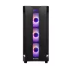 Korpusas CHIEFTEC GS-01B-OP Tower Juodas – grūdintas stiklas, RGB ventiliatoriai, ATX/Micro-ATX, GPU iki 320 mm