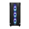 Korpusas CHIEFTEC GS-01B-OP Tower Juodas – grūdintas stiklas, RGB ventiliatoriai, ATX/Micro-ATX, GPU iki 320 mm
