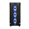 Korpusas CHIEFTEC GS-01B-OP Tower Juodas – grūdintas stiklas, RGB ventiliatoriai, ATX/Micro-ATX, GPU iki 320 mm